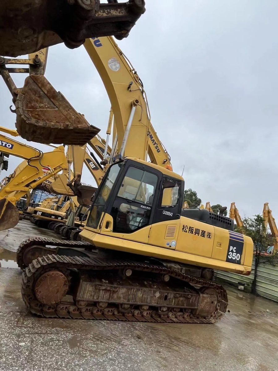 Used Komatsu PC350-7-tracked-excavator photo 2