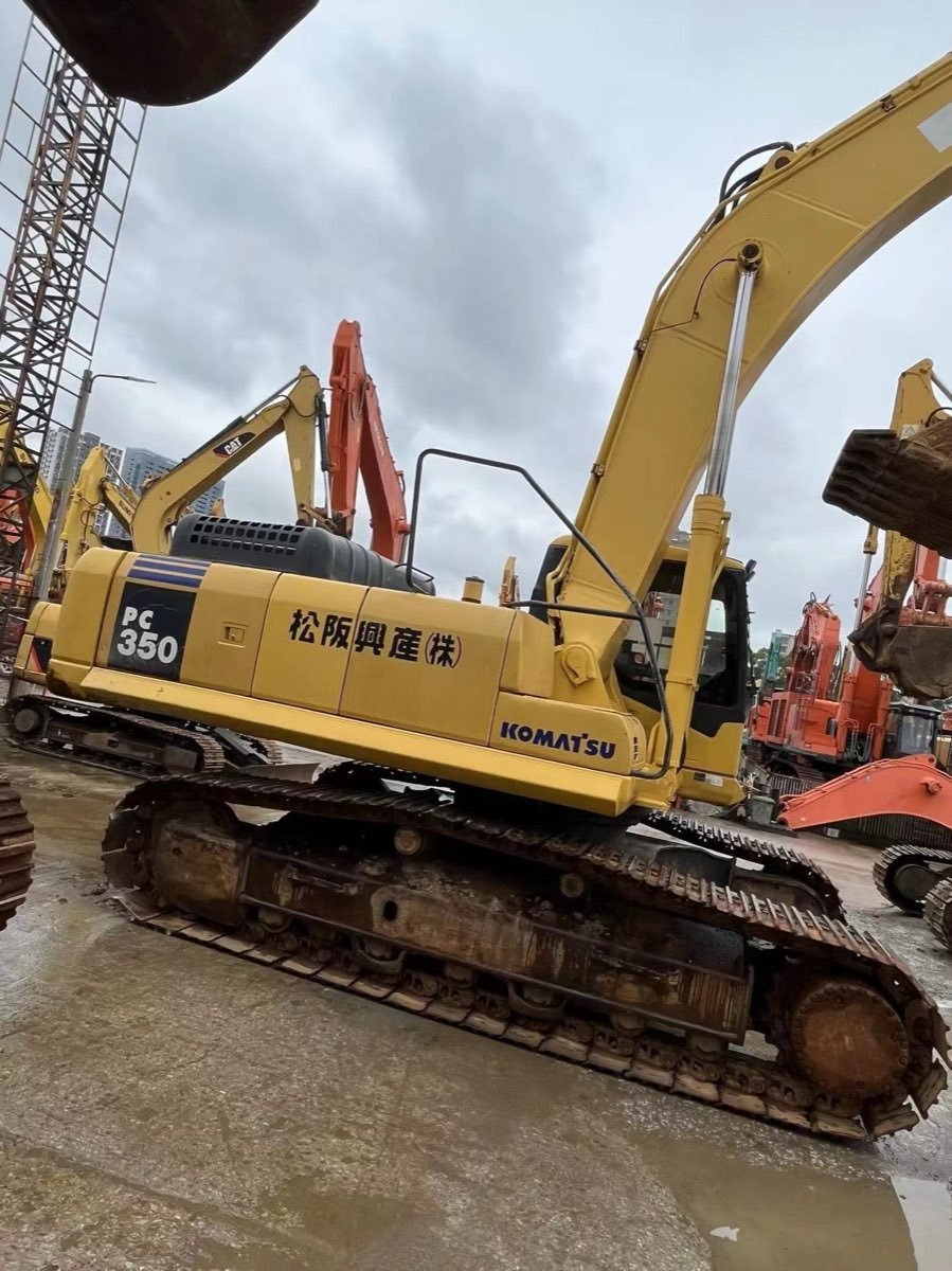 Used Komatsu PC350-7-tracked-excavator photo 4